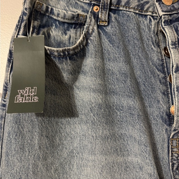 Wild Fable High Rise Curvy Straight Jeans Medium Wash 8, 32 inseam, NWT - Picture 5 of 9